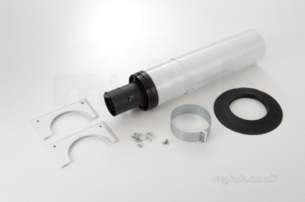 Worcester Oil Boilers -  7716190064 Black/white Oilfit 80 /125 Standard Telescopic Flue