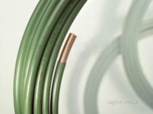 Copper Coils -  Green Kuterlex 20 Metre Green Underground Copper Tube Coil 22mmx1.2mm