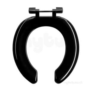 Armitage Shanks Wc Seats -  Armitage Shanks Bakasan S407166 Open Front Seat Black