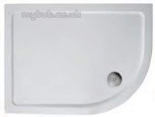 Trevi Showerworld Shower Trays -  Ideal Standard Idealite L6329 Right Hand Quad 900 X 800 Lp Ft Wh L632901