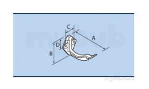 Alumasc Rainwater Products -  Plain 5 Inch Ogee Fascia Bracket Og3/187