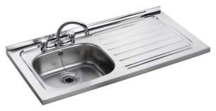 Rangemaster Sinks -  Contract Lc156 1500 X 600 Sbdd Sq/front Ss