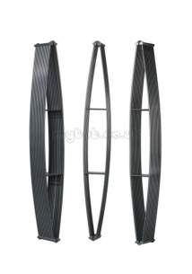 Stelrad Design Decorative Radiators -  Optia Radiator 1800 X 240 Metallic Grey