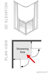 Akw Level Access Showering -  Akw Option Bf 900 High Screen Set 1000 X 1000