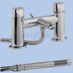 Twyfords Contemporary Brassware -  Orb 2 Tap D/m Bath Shower Mixer Rb5265cp
