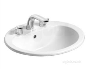 Armitage Shanks Commercial Sanitaryware -  Armitage Shanks Orbit 21 S2491 Ctop 55 White 3th Of Noch