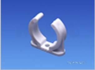 Osma Above Ground Drainage -  1e082 215mm Pipe Clip Black Abs 1e082b