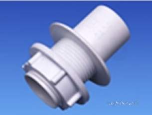 Osma Above Ground Drainage -  1e129 21.5mm Straight Tank Con Black Abs
