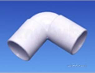 Osma Above Ground Drainage -  1e160 21.5mm Bend 90 Deg Black Abs