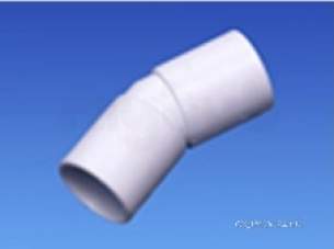 Osma Above Ground Drainage -  1e163 21.5mm Bend 25 Deg Black Abs