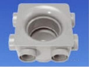 Osma Above Ground Drainage -  4s597g 110mm 6 Boss Pvcu Solvent Weld