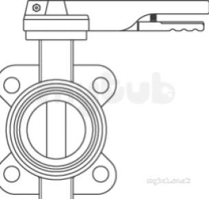 Oventrop Industrial Valves and Actuators -  Oventrop 10462 Sgi Butterfly Valve 50