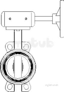 Oventrop Industrial Valves and Actuators -  Butterfly Valves Wafer Pattern 1046958ni