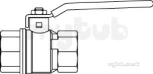 Oventrop Industrial Valves and Actuators -  Oventrop 10790 Dzr Fxf L/op Ball Vlv 32