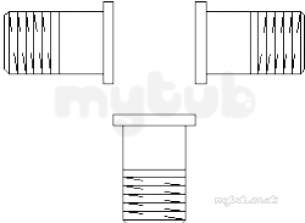 Oventrop Industrial Valves and Actuators -  Screwed Tailpipe Set 3fold 3/4 1130293ni