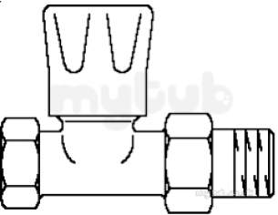 Oventrop Industrial Valves and Actuators -  Oventrop Striaght Pattern Rad Valve Dn15