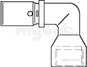 Oventrop Industrial Valves and Actuators -  Oventrop Press Fitting 20 X 25mm X 1/2