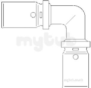 Oventrop Industrial Valves and Actuators -  Oventrop Press Fitting 32mm X 32mm