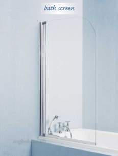 Saniflo Shower Cubicles -  Saniflo Nechrome Samoa Bath Screen