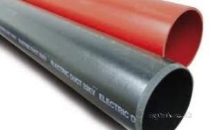 Polypipe Polyduct Pipe -  50mm X 25m 5mm Blk P/duct Electric Pe