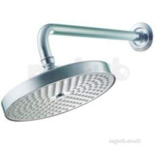 Pegler Shower Fittings -  Waterfall Round Sealed Fixed Head And Arm