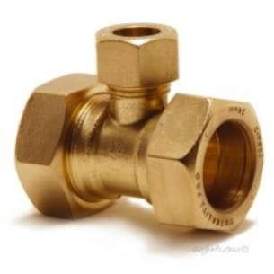 Kuterlite 900 Range Compression Fittings -  Kuterlite 918b 54mm X 54mm X 28mm Red Tee