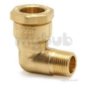 Isiflo Fittings For Mdpe 20mm 63mm -  Yorks R121 25x3/4mi 90 Dzr Elbow