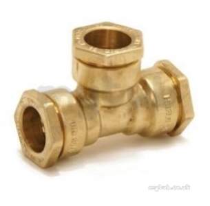 Isiflo Fittings For Mdpe 20mm 63mm -  Pegler Yorkshire R125 40x40x40 Dzr Tee