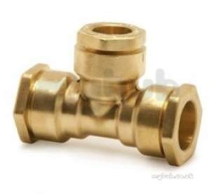 Isiflo Fittings For Mdpe 20mm 63mm -  Yorks R130 25x25x20 Dzr Tee Reduced