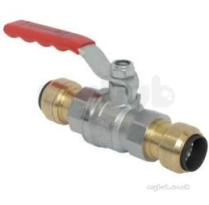 Pegler Push and Press General Valves -  Pegler Pt500 Push Brass Ball Valve 28