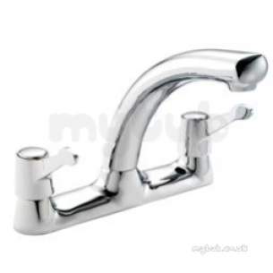 Pegler Mercia Brassware -  Mercia Qt Deck Sink Mixer Chrome