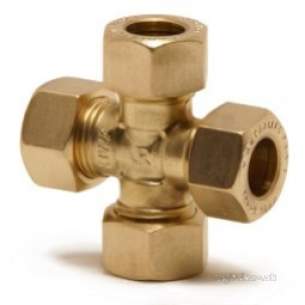 Kuterlite 900 Range Compression Fittings -  Kuterlite 923 15mm X 15mm X 15mm Cross