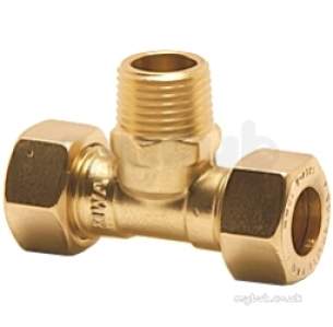 Kuterlite 900 Range Compression Fittings -  Kuterlite 920h 15mm X 15mm X 1/2 Inch Mi Tee