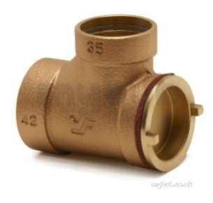 Yorkshire Waste Isr Fittings -  Yorks Waste Yp363r Pitcher Tee 42x35