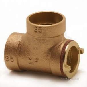 Endex Waste End Feed Fittings -  Endex Waste N363 88.5d Pitcher Tee 35