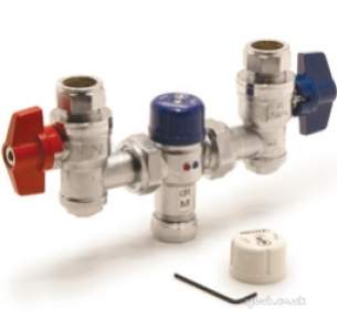 Pegler Thermostatic Mixing Valves -  Pegler 22mm P405ua In Line Ctrlr Tmv3/2