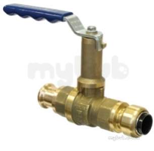 Pegler Push and Press General Valves -  Pegler Xt550el Press Dzr Ball Valve 42
