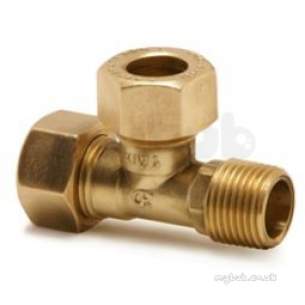 Kuterlite 900 Range Compression Fittings -  Kuterlite 920 15mm X 1/2 Inch Mi X 15mm Tee