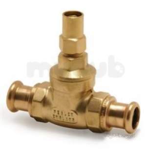 Pegler Push and Press General Valves -  Pegler Ps1068ls Press Brass Gate Vlve 28