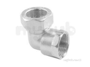Yorkshire Kuterlite 600 Range -  K617cp 15x1/2 Com Chrome Fi Elbo