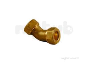 Kuterlite 600 Range Compression Fittings -  Kuterlite 652 15mm Obtuse Bend 45degree