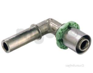 Henco Mlcp Multilayer Pipe System -  Henco Brass Sm12s 90d Street Elbow 16