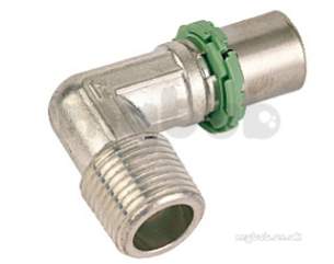 Henco Mlcp Multilayer Pipe System -  Henco Brass Sm13 90d Mi Elbow 16x1/2