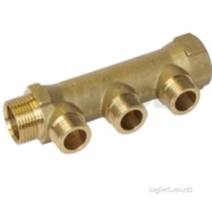 Henco Mlcp Multilayer Pipe System -  Henco Sm1498 3 Port Manifold 1x1/2