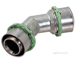 Henco Mlcp Multilayer Pipe System -  Pegler Yorkshire Henco Brass Sm21 45d Elbow 26