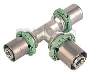 Henco Mlcp Multilayer Pipe System -  Henco Brass Sm28 Ree Tee 20x20x26