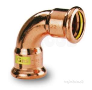 Yorkshire Pressfit Fittings -  Pegler Yorkshire Sg12 35mm Gas Xpress Elbow