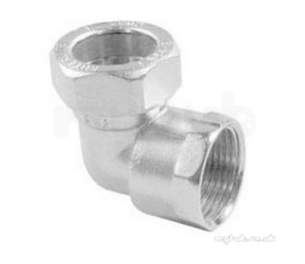 Yorkshire Kuterlite 600 Range -  K617cp 22x3/4 Com Chrome Fi Elbow