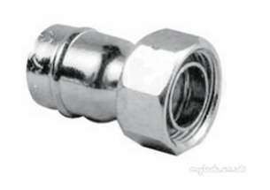 Yorkshire General Range Yp -  Yorks Yp62 Chrome Plated 22mm C/p Str Tap Connector