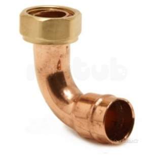 Yorkshire General Range Yp -  Yorks Yp63 22mm X 1/2 Inch Bent Tap Connector